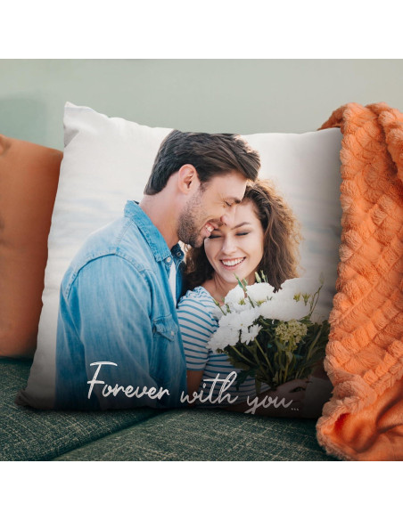 Almohada Personalizada de Pareja 40 cm - Regalo San Valentín