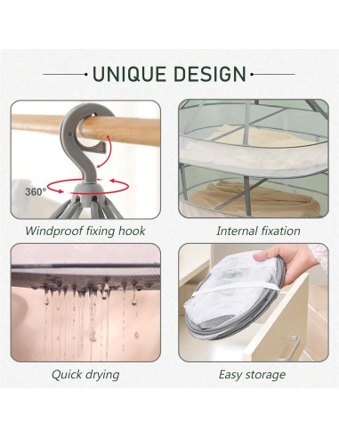 Perchero Plegable WEISGJA 1 Nivel 80 cm Secador de Ropa