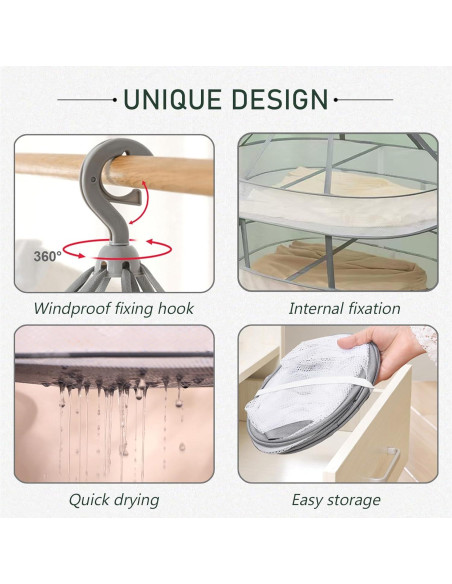 Perchero Plegable WEISGJA 1 Nivel 80 cm Secador de Ropa