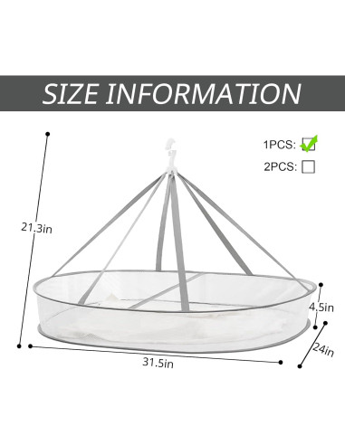 Perchero Plegable WEISGJA 1 Nivel 80 cm Secador de Ropa