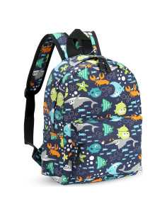 Mochila Infantil Zicac Azul 30x23x13cm para Niños 3-5 Años