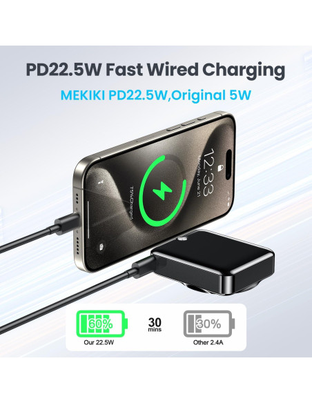 Cargador Portátil Magnético 10000mAh MEKIKI Carga Rápida
