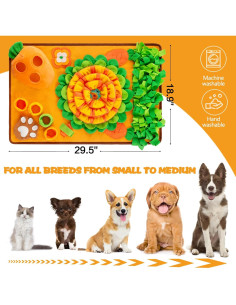 Alfombra de Olfateo para Perros ZMUBB 78.74x48.26cm 2