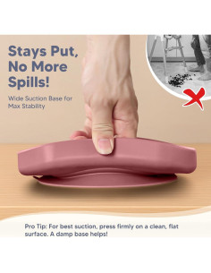 Juego de Alimentación para Bebés WiLLBEttER 6 Piezas Rosa 2