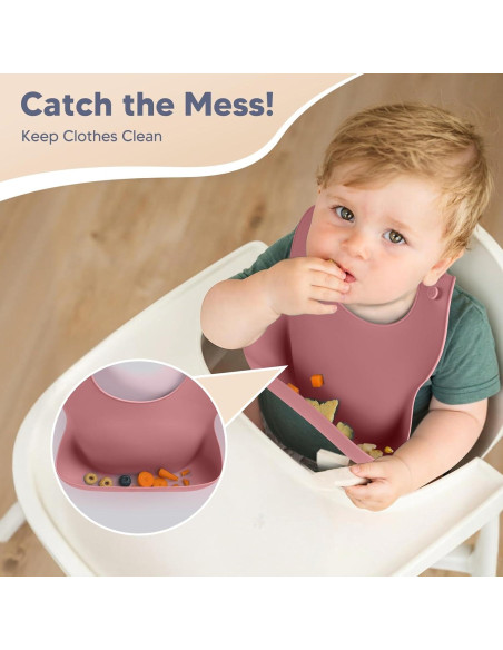 Juego de Alimentación para Bebés WiLLBEttER 6 Piezas Rosa