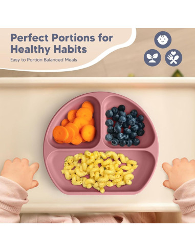 Juego de Alimentación para Bebés WiLLBEttER 6 Piezas Rosa