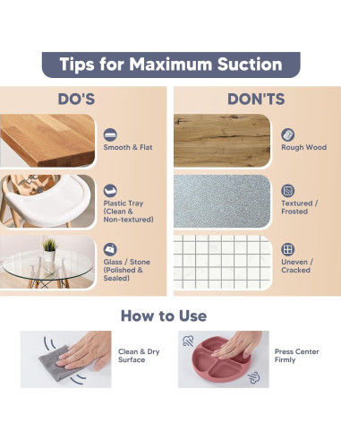 Juego de Alimentación para Bebés WiLLBEttER 6 Piezas Rosa