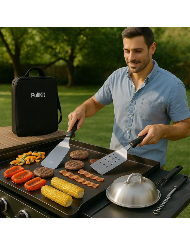 Kit de Accesorios para Plancha Blackstone - 27 Piezas de Acero Inoxidable