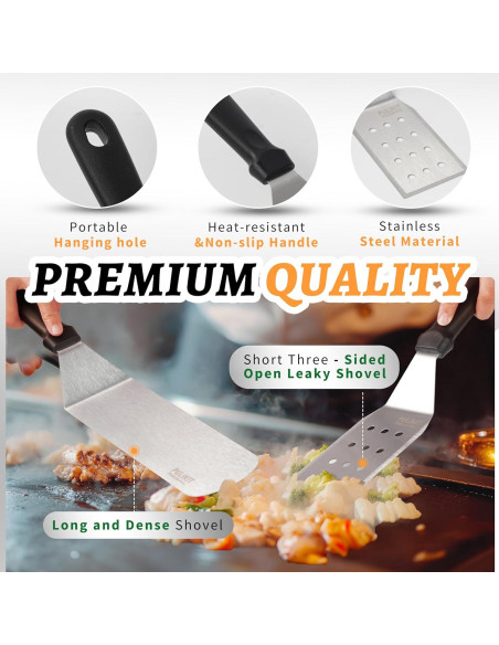 Kit de Accesorios para Plancha Blackstone - 27 Piezas de Acero Inoxidable