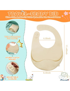 Juego de Alimentación de Silicona OMOCAS 6 en 1 Verde 2