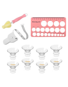 Kit 8PCS Insertos de Brida 17mm + Regla de Pezón - SHEN ZHEN