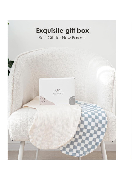 Funda de Almohada de Lactancia Muselina 100% Algodón 2 Piezas