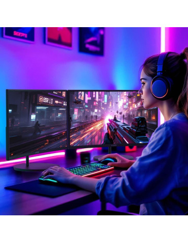 Monitores Curvados Kado C27X Doble 27" 1920x1080 75Hz HDMI