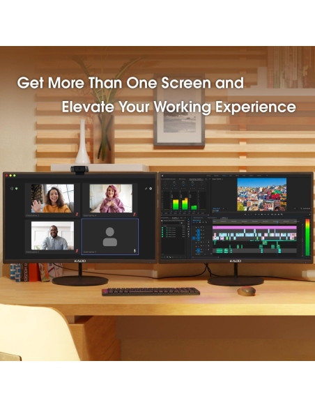 Monitores Curvados Kado C27X Doble 27" 1920x1080 75Hz HDMI