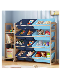 Estante Organizador de Juguetes EXPERLAM 106.68x27.94x80cm Azul