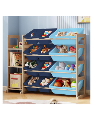 Estante Organizador de Juguetes EXPERLAM 106.68x27.94x80cm Azul