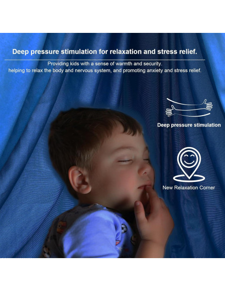 Columpio Sensorial Interior Ackwrap 150x140cm Amarillo-Azul