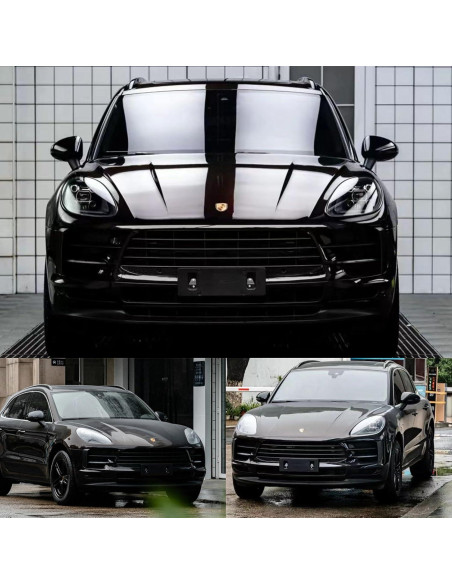 Vinilo Envoltura Automotriz YOLLOCKEY 0.66x1.52m Negro Rojo