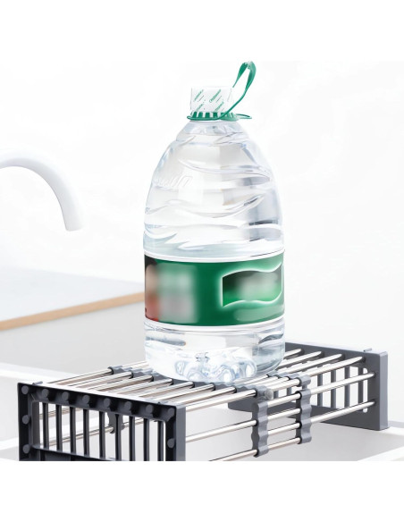 Escurridor de Drenaje Ajustable Genérico Acero Inoxidable Gris