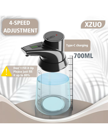 Dispensador de Jabón Automático XZUO 700ml Acero Inoxidable