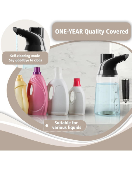 Dispensador de Jabón Automático XZUO 700ml Acero Inoxidable