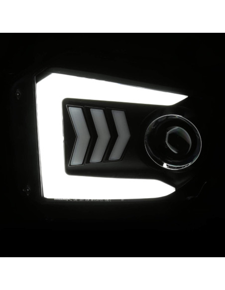 Faros Proyector Negro Spec-D Tuning con LED para Toyota Tundra 2014-2021