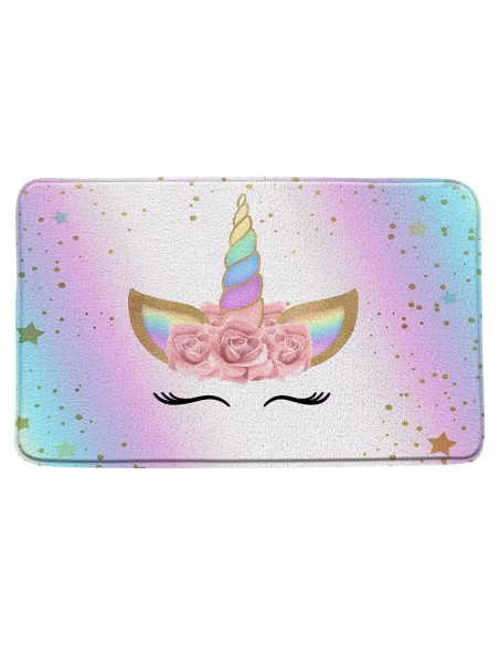 Alfombra de Baño AMFD Unicornio Rosa y Azul 40x60 cm