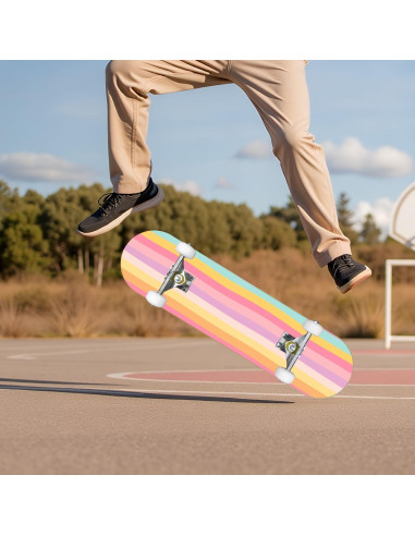 Patineta Completa UHMLTCRBOD 31" x 8" 7 Capas Arce Doble Kick