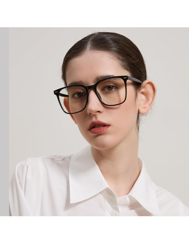 Gafas de bloqueo de luz azul TR20256C1 para adultos - Negro