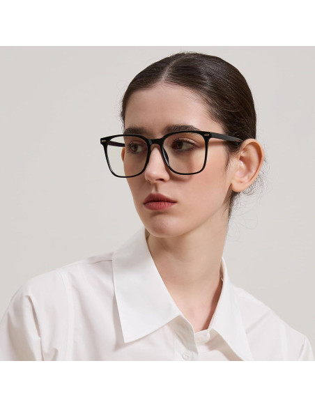 Gafas de bloqueo de luz azul TR20256C1 para adultos - Negro