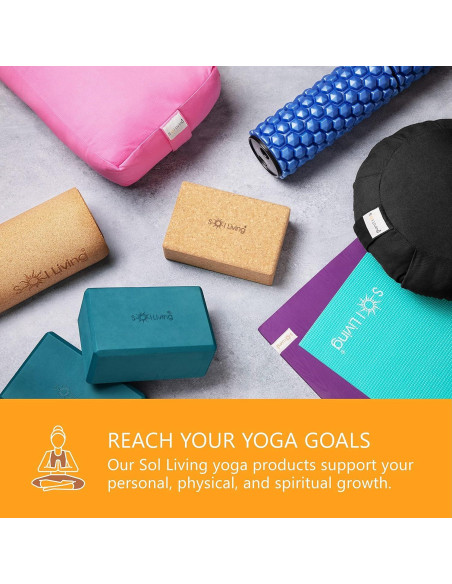 Cojín Zafu Sol Living Negro 100% Algodón para Meditación