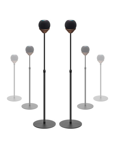 Soporte Ajustable para HomePod Mini HEWYIOS - 2 Paquete Negro