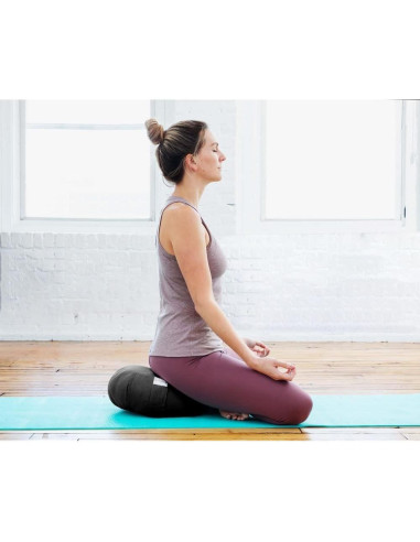 Cojín Zafu Sol Living Negro 100% Algodón para Meditación