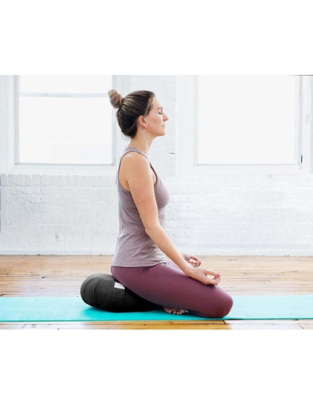 Cojín Zafu Sol Living Negro 100% Algodón para Meditación