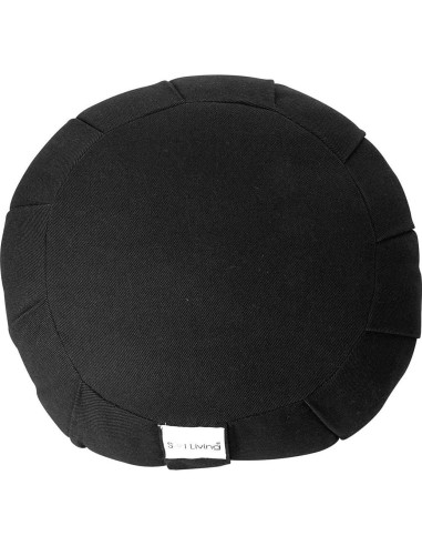 Cojín Zafu Sol Living Negro 100% Algodón para Meditación