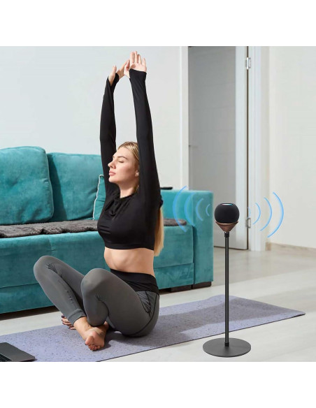 Soporte Ajustable para HomePod Mini HEWYIOS - 2 Paquete Negro