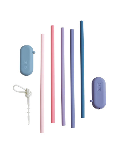 Pajitas de Silicona Reutilizables Consíguelo Bien 5 Unidades 26.7 cm