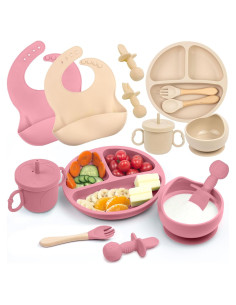 Juego de Alimentación para Bebés SINBDLAI - 12 Piezas Silicona