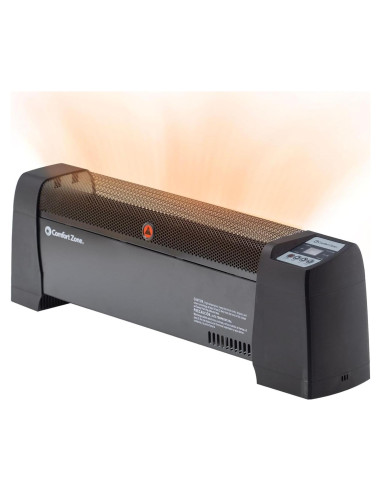 Calefactor de Zócalo Comfort Zone CZ650B 1500W Digital Negro