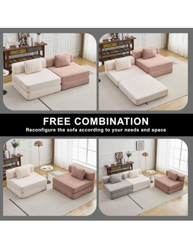 Sofá Cama Plegable ETCZOYE Individual Negro 100x75 cm