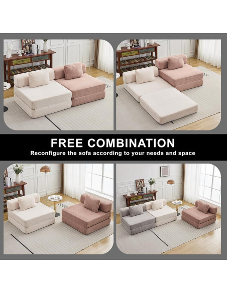 Sofá Cama Plegable ETCZOYE Individual Negro 100x75 cm