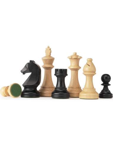 Piezas de Ajedrez A&A Staunton Madera Triple Peso 9.5cm