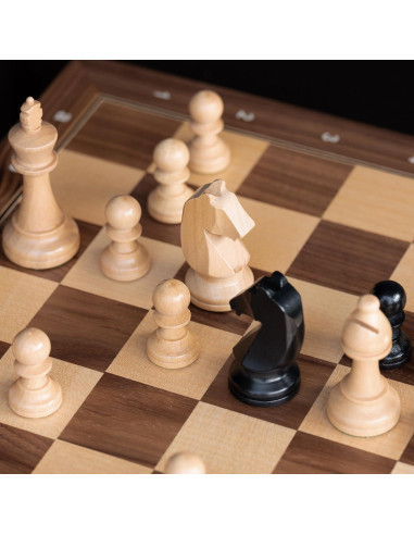 Piezas de Ajedrez A&A Staunton Madera Triple Peso 9.5cm