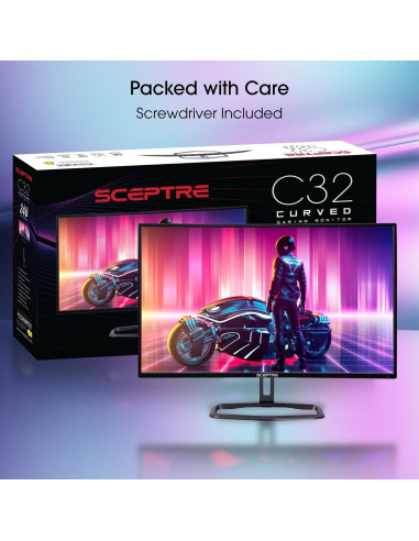 Monitor Curvo Sceptre 32" FHD 1080p 240Hz 1ms FreeSync