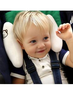 Almohada de Viaje Rosa para Bebés TRYUTRY - Soporte Cabeza y Cuello 2