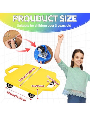 4 Tablas de Scooter Deportivo SUNYIWJIE para Niños - Colores Variados