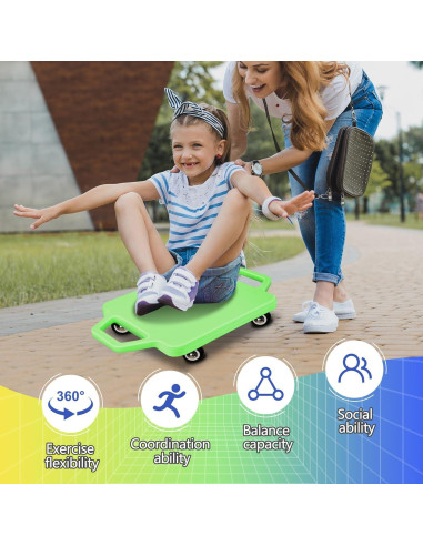 4 Tablas de Scooter Deportivo SUNYIWJIE para Niños - Colores Variados