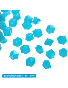 Rocas Brillantes MECCANIXITY 300pcs 10-15mm Azul Oscuro 2