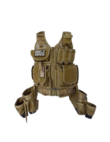 Chaleco Táctico SOTG Charlie Cordura 2.68 kg 26-48 Coyote Tan
