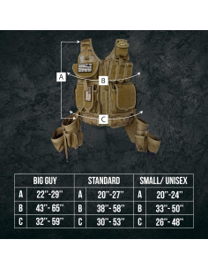 Chaleco Táctico SOTG Charlie Cordura 2.68 kg 26-48 Coyote Tan 2